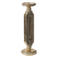 Candle Holder | Antique Gold Tabletop Accent | 14" Keyhole Stem