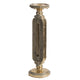 Candle Holder | Antique Gold Tabletop Accent | 14" Keyhole Stem