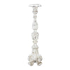 Jewa Vintage Pillar Candle Holder | 28" Speckled White Magnesia
