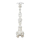 Jewa Vintage Pillar Candle Holder | 28" Speckled White Magnesia