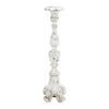 Jewa Vintage Pillar Candle Holder | 28" Speckled White Magnesia