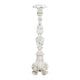Jewa Vintage Pillar Candle Holder | 28" Speckled White Magnesia