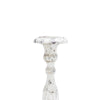 Jewa Vintage Pillar Candle Holder | 28" Speckled White Magnesia