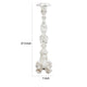 Jewa Vintage Pillar Candle Holder | 28" Speckled White Magnesia