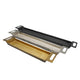 Slim Decorative Runner Tray Set of 3 | Black Silver & Gold Aluminum