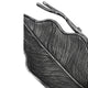 Decorative Leaf Accent Bowl Tray | 16" Antique Silver Aluminum