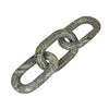 Tabletop Accent Chain Link Sculpture | 14" Natural Off Green Stone