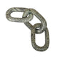 Tabletop Accent Chain Link Sculpture | 14" Natural Off Green Stone
