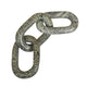 Tabletop Accent Chain Link Sculpture | 14" Natural Off Green Stone