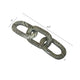 Tabletop Accent Chain Link Sculpture | 14" Natural Off Green Stone