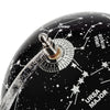 Decorative Constellation Globe | Black | White Marble Base | 12"