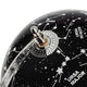 Decorative Constellation Globe | Black | White Marble Base | 12"