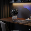 Decorative Constellation Globe | Black | White Marble Base | 12"