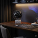 Decorative Constellation Globe | Black | White Marble Base | 12"