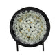 Decorative Charger Plate with Stand | Black & White Ceramic | 18"