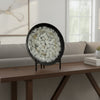 Decorative Charger Plate with Stand | Black & White Ceramic | 18"