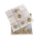 Leza Tic Tac Toe Game Set | White Marble with Gold Inlay | 12"