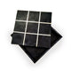 Leza Tic Tac Toe Game Set | Black Marble with Gold Inlay | 12"
