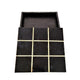 Leza Tic Tac Toe Game Set | Black Marble with Gold Inlay | 12"
