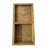 Decorative Storage Box | Sunburst Design | 8" Brown Mango Wood