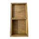 Decorative Storage Box | Sunburst Design | 8" Brown Mango Wood