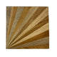 Decorative Storage Box | Sunburst Design | 8" Brown Mango Wood