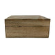 Decorative Storage Box | Sunburst Design | 8" Brown Mango Wood