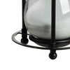 Iaon Hourglass Timer with White Sand | Tabletop 13" Black Iron Stand
