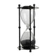 Iaon Hourglass Timer with Black Sand & Iron Stand | Tabletop 13"