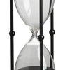 Iaon Hourglass Timer with Black Sand & Iron Stand | Tabletop 13"