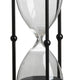 Iaon Hourglass Timer with Black Sand & Iron Stand | Tabletop 13"
