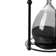 Iaon Hourglass Timer with Black Sand & Iron Stand | Tabletop 13"