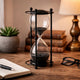 Iaon Hourglass Timer with Black Sand & Iron Stand | Tabletop 13"