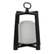 Lantern with White Glass Insert | Fir Wood & Iron Loop | 17"