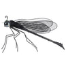 Decorative Dragonfly Garden Accent with Solar Lights | Black Iron Frame