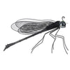Decorative Dragonfly Garden Accent with Solar Lights | Black Iron Frame