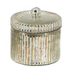 Lidded Scented Soy Wax Candle | Elegant Ribbed Glass Jar | Earl Gray