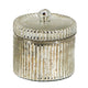 Lidded Scented Soy Wax Candle | Elegant Ribbed Glass Jar | Earl Gray