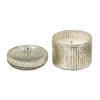Lidded Scented Soy Wax Candle | Elegant Ribbed Glass Jar | Earl Gray