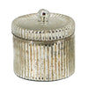 Lidded Scented Soy Wax Candle | Elegant Ribbed Glass Jar | Earl Gray