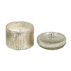 Lidded Scented Soy Wax Candle | Elegant Ribbed Glass Jar | Earl Gray