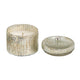 Lidded Scented Soy Wax Candle | Elegant Ribbed Glass Jar | Earl Gray
