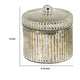 Lidded Scented Soy Wax Candle | Elegant Ribbed Glass Jar | Earl Gray