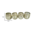 Set of 4 Scented Soy Wax Candles with Round Glass Holders | Earl Gray