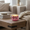 Myla Scented Soy Wax Candle | Round Glass Vessel | Luxe Rose Gold