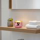 Myla Scented Soy Wax Candle | Round Glass Vessel | Luxe Rose Gold