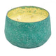 Myla Scented Soy Wax Candle | Round Glass Vessel | Natural Teal Blue