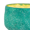 Myla Scented Soy Wax Candle | Round Glass Vessel | Natural Teal Blue