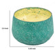 Myla Scented Soy Wax Candle | Round Glass Vessel | Natural Teal Blue