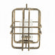 Decorative Candle Holder with Glass & Gold Open Geometric Frame